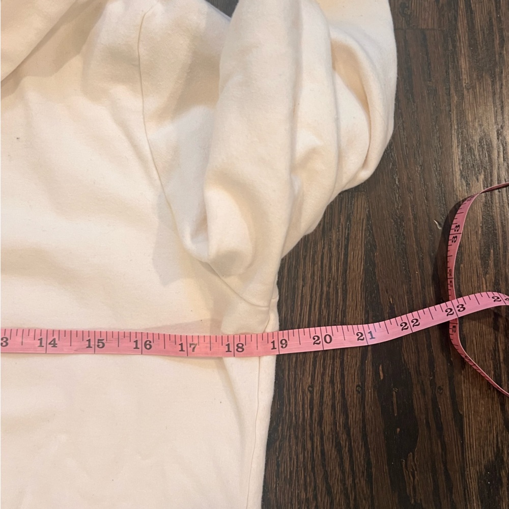 NWOT Lucy Cream Cowel Neck Buttoned Long Sleeve Hoodie - Picture 8 of 9